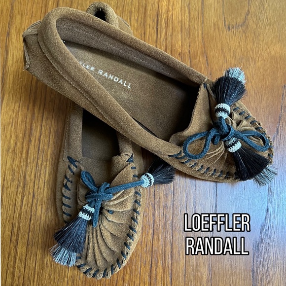 Loeffler Randall Shoes - HALF PRICE SALE - Loeffler Randall Suede Tassel Accent Moccasins